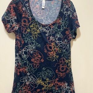 Colorful Abstract Women's Top